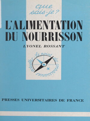 cover image of L'alimentation du nourrisson